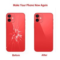 Couverture arrière en verre de conception de barre pour iPhone 13 et 13Mini pièces de rechange de boîtier de téléphone portable avec accès de porte