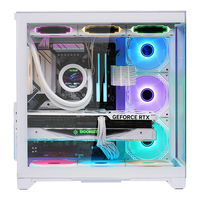 Nuevo diseño fresco Estuches de computadora & Tower PC Gabinete ATX PC Gaming Computer Chasis Full Tower Cyborg Desktop PC Case con ARGB Fan
