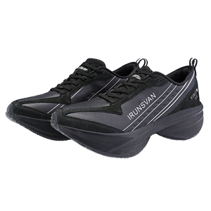 IRUNSVAN - Zapatillas de Running Profesionales para Hombre, Otoño Invierno, con Placa de Carbono, Forro de Algodón Cortavientos, Parte Superior de Cuero, EVA Supercrítica - Product Image 1