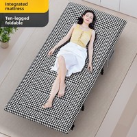Lit de camp pliant moderne et simple à cadre métallique pour bureau, secours en cas de catastrophe, extérieur, individuel, portable, pour la pause déjeuner