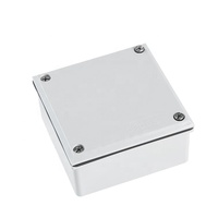 Boîtier de jonction en PVC anti-poussière IP67 pour installation électrique, classe de résistance au feu V0, petit boîtier blanc adaptable