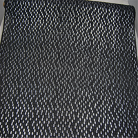 Tissu en Soie Métallique Noir Brillant Unique avec Motifs Floraux, Confortable et Luxueux, Idéal pour Robes Personnalisées Printanières pour Femmes