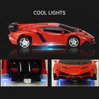 AiJH 2 en 1, voiture télécommandée électrique à transformation et déformation, rotation à 360 degrés, cadeau, télécommande, déformation sportive, voiture télécommandée