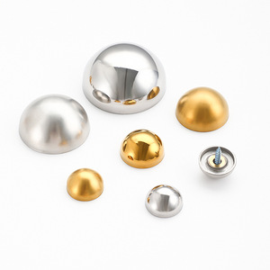 Espejo Semiesférico Xinshengfa, Acero Inoxidable 304, Dorado/Plateado, Moderno y Sencillo, Letrero Decorativo para Tienda - Product Image 1