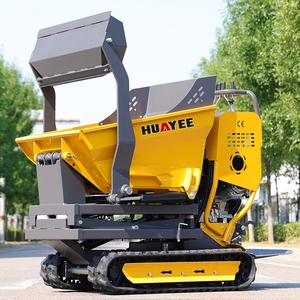 Mini-dumper chenillé robuste de haute qualité, benne basculante, transporteur de jardin, 500 kg, vert, facile à utiliser - Product Image 2