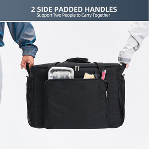 Sac de transport portable de grande taille avec fermeture éclair, compatible avec le barbecue Weber <span class=keywords><strong>Q1400</strong></span>, pour le camping et le barbecue, sac uniquement - Product Image 4