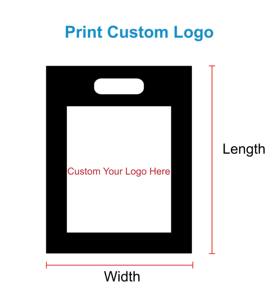 WHITE PLASTIC <strong>BAGS</strong> / GIFT SHOP CARRIER <strong>BAG</strong> / BOUTIQUE RETAIL - Product Image 5