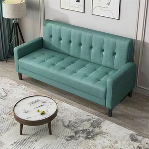 Divano Letto Moderno in Tessuto Tecnico con Base a Molle in Legno Massello e Imbottitura in Spugna ad Alta Densità, Arredamento per la Casa - Product Image 3