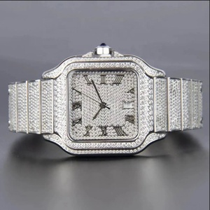 Customized Mozambique Diamond Watch Fashion Trend High Quality Luxury Men's Watch - Product Image 3