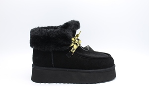 Nuevas <span class=keywords><strong>botas</strong></span> de nieve con <span class=keywords><strong>plataforma</strong></span> para mujer con cremallera frontal, <span class=keywords><strong>botas</strong></span> de nieve de tubo medio integradas de piel - Product Image 2