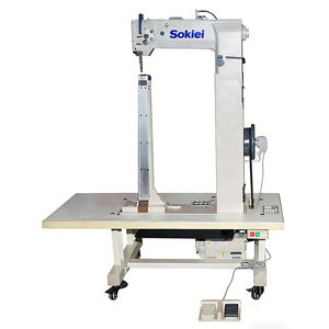 Machine à coudre industrielle Sokiei à point de chaînette, à bras haut, à aiguille simple, moteur 750W - Product Image 1