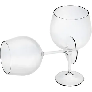Bicchieri a palloncino in plastica trasparente riutilizzabili da 580 cc per bevande e cocktail - Product Image 3