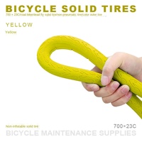 Pneu plein sans air coloré 700x23c pour vélos à pignon fixe, pneu de vélo de route anti-crevaison, fixie et vélo de ville