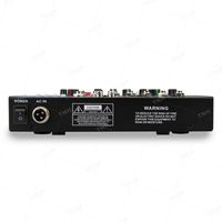 Console de mixage audio numérique professionnelle TNH F4 pour DJ / Table de mixage audio 4 canaux avec carte son intégrée