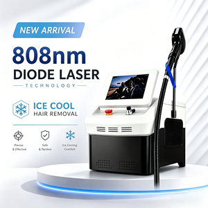 Machine d'épilation au laser à diode 808 nm, refroidissement par glace, écran tactile, utilisation commerciale de bureau - Product Image 1