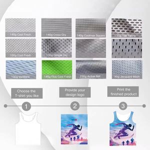 Lightweight Breathable Men's Sleeveless Dry Fit <b>Mesh</b> Running Singlet Customized Color Casual Basketball Marathon Tank Knitted - Product Image 4