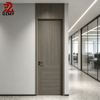 Pintu Kayu Modern Ukuran Kustom Desain Proyek Konstruksi Rumah Villa Apartemen Hotel Pintu Kayu