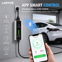 Stasiun Pengisian Daya Kendaraan Listrik Rumah Pintar Daya Dapat Diatur Tipe 1 Mode 2 1.8kW 3.5kW 7kW 9.6kW Terpasang di Dinding/Lantai Tahan Cuaca