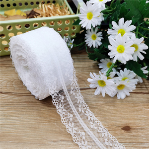 ริบบิ้นลูกไม้สีขาววินเทจสีเบจ,ริบบิ้นลูกไม้สำหรับเย็บห่อของขวัญ DIY - Product Image 2