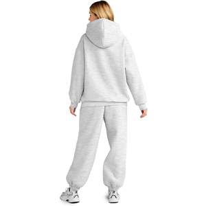 Ensemble de survêtement sportif pour femme, taille plus, 2 pièces, printemps, uni, avec pantalon de voyage - Product Image 6