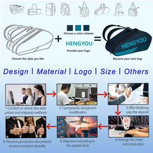 प्रीमियम पिकअप बैकपैक वाटरप्रूफ मल्टी कंपार्टमेंट टेनिस रैकेट बैग आउटडोर प्रशिक्षण महिलाओं के लिए - Product Image 4