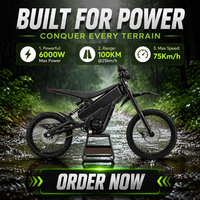 Sepeda Motor Listrik AU EU Stock Talaria X3 Pro 60V 40Ah 6kW 2026 untuk Perjalanan Urban, Jalanan, Trail, MX, Enduro untuk Dewasa