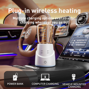 Robot culinaire pour bébé avec accessoire violet, alimenté par USB, corps en plastique, chauffe-biberon portable pour lait maternel - Product Image 4