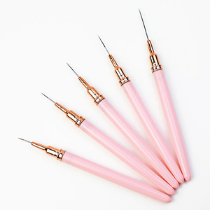 Plastic Nail Art Liner Brush <b>Pen</b> Set Ultra Fine Tip Gel Polish Drawing Carving Custom Logo Tool - Product Image 1