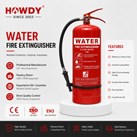Extincteur d'eau portable HOWDY 9L 20LB 6L 3L, équipement de lutte contre l'incendie pour bois, papier, huile