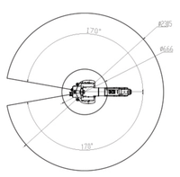 Robot industriel 6 axes, charge utile 10 kg, portée 1152 mm, moteur PLC, prix usine, petit bras robotique pour asservissement, manutention et soudage