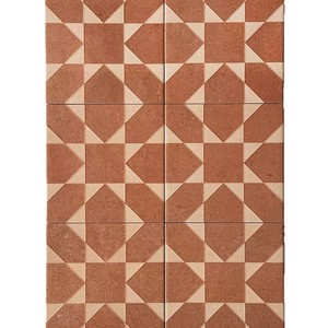 Carreaux de sol en céramique de style pastoral du sud du Fujian, résistants à l'usure, mats, à petits motifs floraux, de style antique, pour salles de bain et salons - Product Image 5