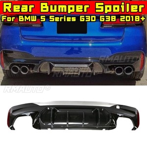 Diffuseur de pare-chocs arrière noir brillant pour BMW Série 5 G30 G38 2018+ - Accessoire de modification automobile - Product Image 2