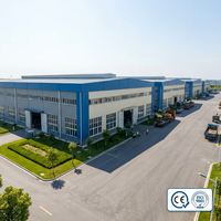 Entrepôt industriel à structure en acier à travée libre, entrepôt à ossature métallique anti-corrosion pour le stockage de marchandises, certifié CE ISO