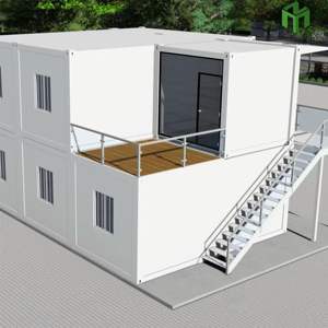 Mini casas modulares personalizables Fácil de montar Casas prefabricadas de dos dormitorios Panel sándwich contenedor desmontable para tienda al aire libre - Product Image 1