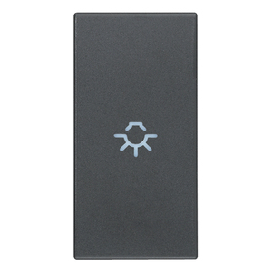 Axial Light Symbol Grey Wall <b>Switch</b> 2.2 In Length 4.4 In Length 0.4 In Height - Product Image 1