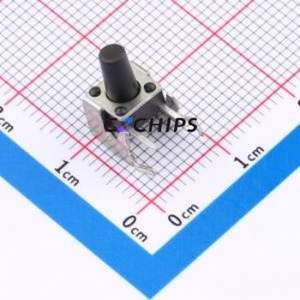 SMG-01Z-H095A1 Tactile Switch Bent Lead Through Hole-4P,7.5x7mm Switch Single Pole Single Throw Round Button 2.5N 7.5mm - Product Image 1