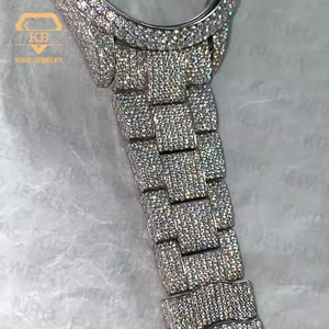 Gioielli di lusso vendita calda Hip Hop orologio meccanico lunetta <span class=keywords><strong>D</strong></span> colore VVS Moissanite Pass diamante Tester ghiacciato orologio di alta qualità - Product Image 4