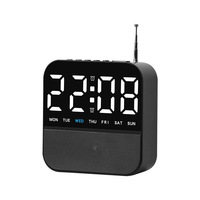 Nouvelle Horloge Réveil Radio Multifonctionnelle 2026 avec Grand Écran LED – Horloge de Bureau et de Chevet Décorative Perpétuelle