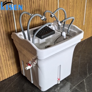 KISEN Cabines de douche portables, SPA capillaire, Plateau de lavage pour salon de <span class=keywords><strong>coiffure</strong></span>, Lit vapeur, Plusieurs douches, <span class=keywords><strong>Bac</strong></span> à <span class=keywords><strong>shampoing</strong></span> - Product Image 5