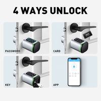 Serrure de porte intelligente TTLock Tuya, contrôle par smartphone, serrure numérique sans clé, entrée par carte pour appartement, hôtel, prise en charge OEM ODM personnalisée