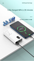 Batterie externe PD-20W USB-22.5W QC3.0 20000mAh, charge rapide, chargeur portable, batterie externe 20000 mAh haute capacité