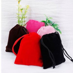 Wholesale Custom Luxury Logo Small Velvet <b>Drawstring</b> <b>Bag</b> Hot Sale Phone Purse Makeup <b>Toiletry</b> Storage Silk Screen <b>Bag</b> - Product Image 5