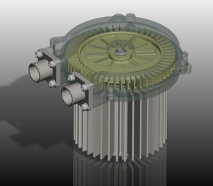 145mm Diâmetro 28kPa 14CFM Exaustor Ventilador Ventilador Elétrico Sem Escova De Alta Pressão Dc Ventilador De Turbina De Célula De Combustível SOFC - Product Image 4