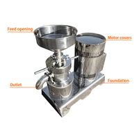 Machine industrielle de broyage de tahini, de beurre de cacahuètes, de cacao, broyeur d'aliments pour animaux, moulin colloïdal pour soja, pour la fabrication de pâte de viande