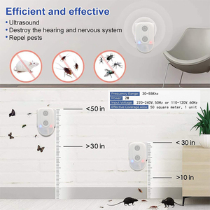 Enchufe ultrasónico electrónico para roedores, repelente de plagas de ratones, enchufe eléctrico para interiores, Control de plagas para ratas, <span class=keywords><strong>arañas</strong></span>, <span class=keywords><strong>cucarachas</strong></span> - Product Image 2