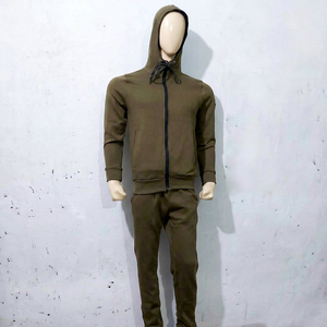 Ensemble de survêtement unisexe personnalisé pour l'hiver, décontracté, en polaire antibactérienne légère, pour le fitness, l'entraînement, le jogging et la course à pied - Product Image 1