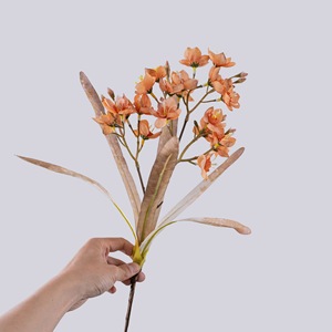 Fleurs Artificielles Moonlight Imprint Blanc Rose Orange Marron Clair Haute Simulation Décoration Mariage Maison Bouquet CallaFloral - Product Image 2