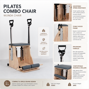 Hot Sale Barra Regolabile per Pilates in Rovere di Alta Qualità, Resistente, Commerciale per Palestre Domestiche e Studi Yoga CELUX - Product Image 5