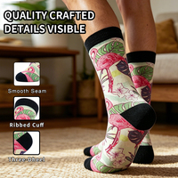 Chaussettes pour hommes 3D sublimées, imprimées sur mesure, pour le sport (basket-ball, football), vente en gros directe d'usine, OEM