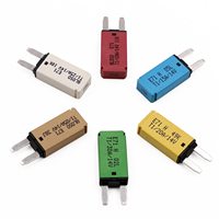 Fusible de cuchilla de reinicio automático para coche de 14V, interruptor de circuito de 5A, 10A, 15A, 20A, 25A, 30A, mini fusibles tipo 1 de 12 voltios CC